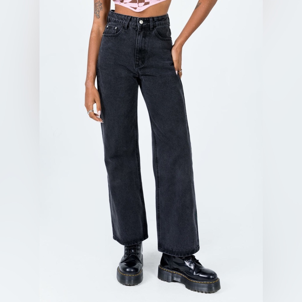 Princess polly Henley jeans black 6
